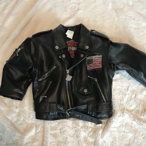 Harley Davidson Biker Jacket Toddler Boy 4T